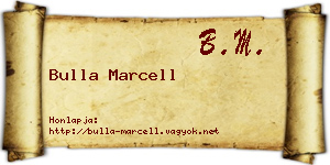 Bulla Marcell névjegykártya